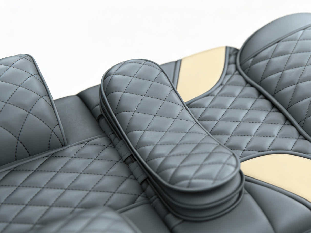 Novello Full Body Massage Mat with Air Press Calf Band - Dark Grey