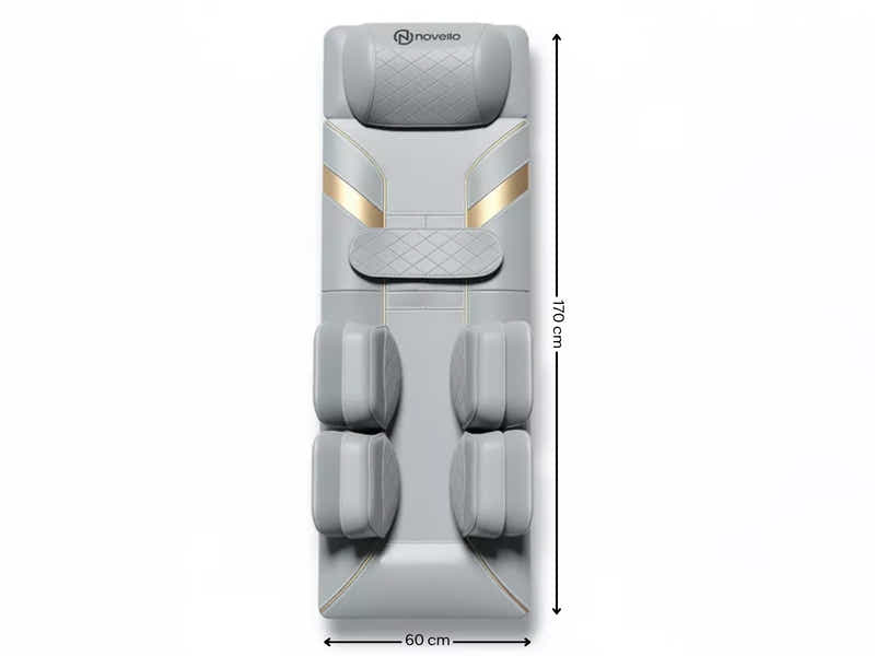 Novello Full Body Massage Mat with Air Press - Light Grey
