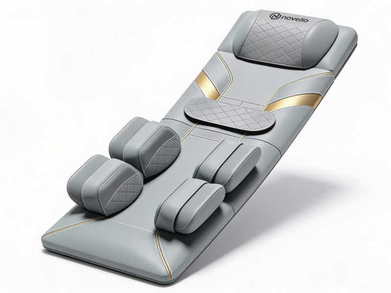 Novello Full Body Massage Mat with Air Press - Light Grey