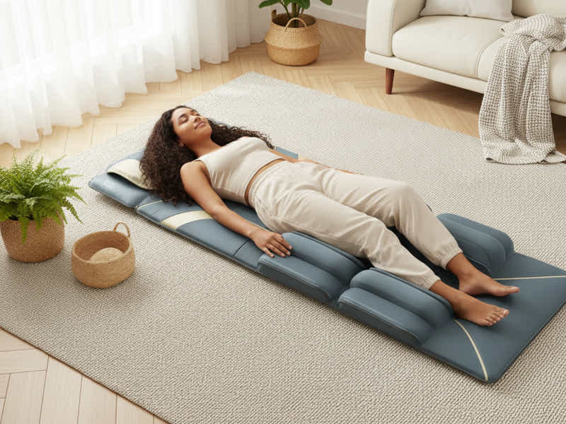 Novello Full Body Massage Mat with Air Press - Dark Grey