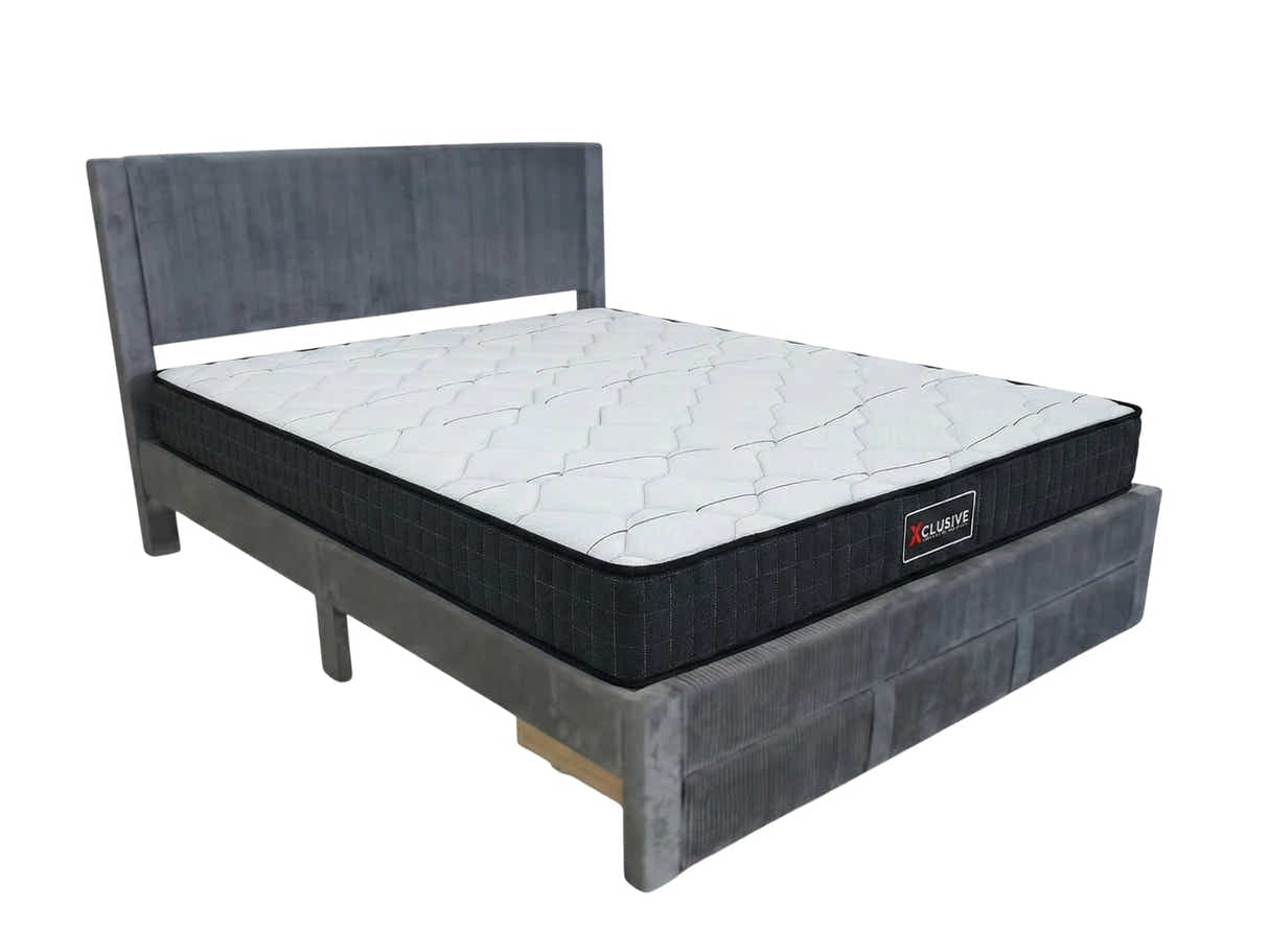 Rae Bed Frame With Drawer & Xclusive X20 Mattress - King