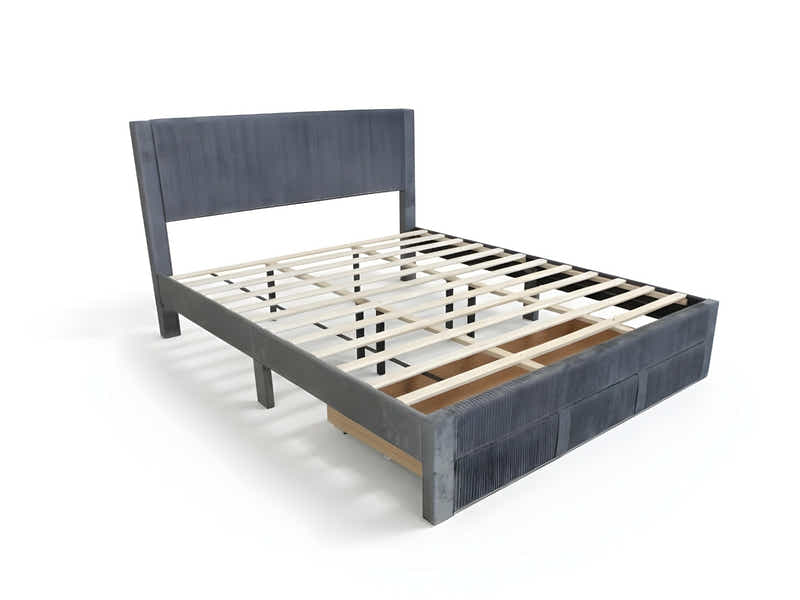 Rae Bed Frame With Drawer - King