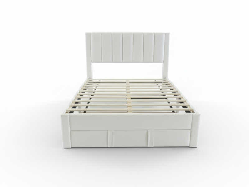 Manolo Bed Frame With Drawer - Double