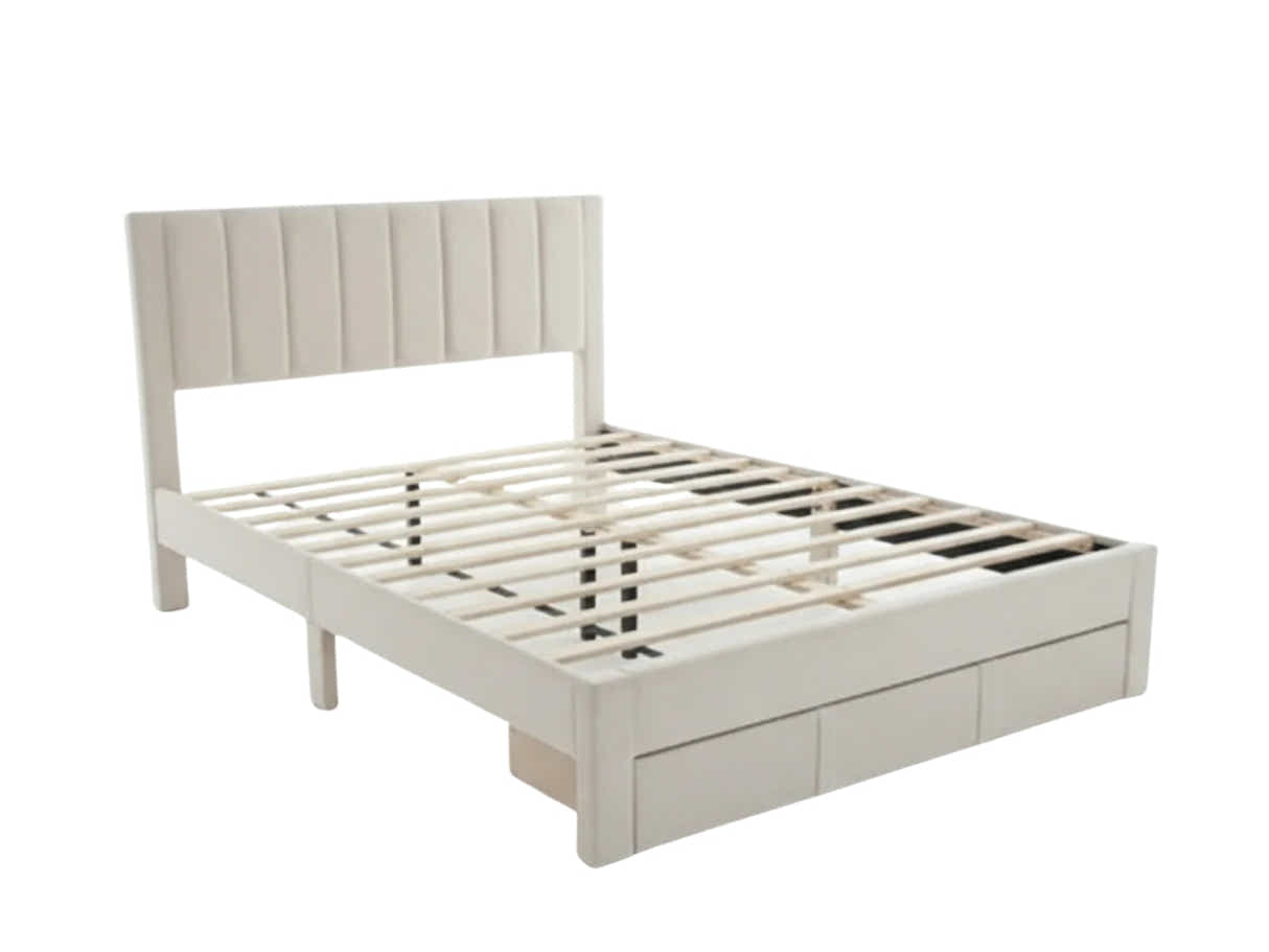 Manolo Bed Frame With Drawer - Queen