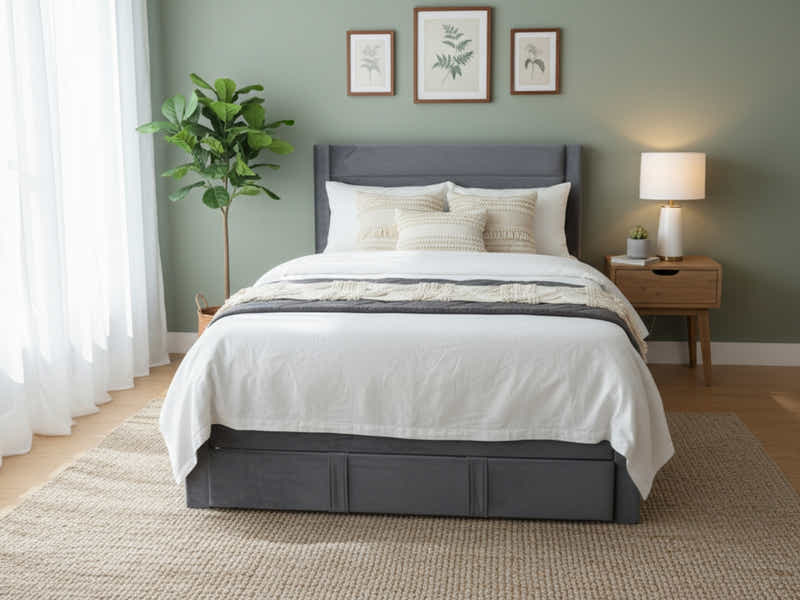 Heloise Bed Frame With Drawer - Double