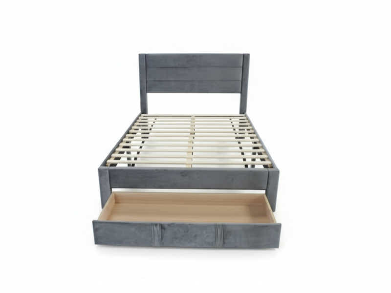 Heloise Bed Frame With Drawer - Double