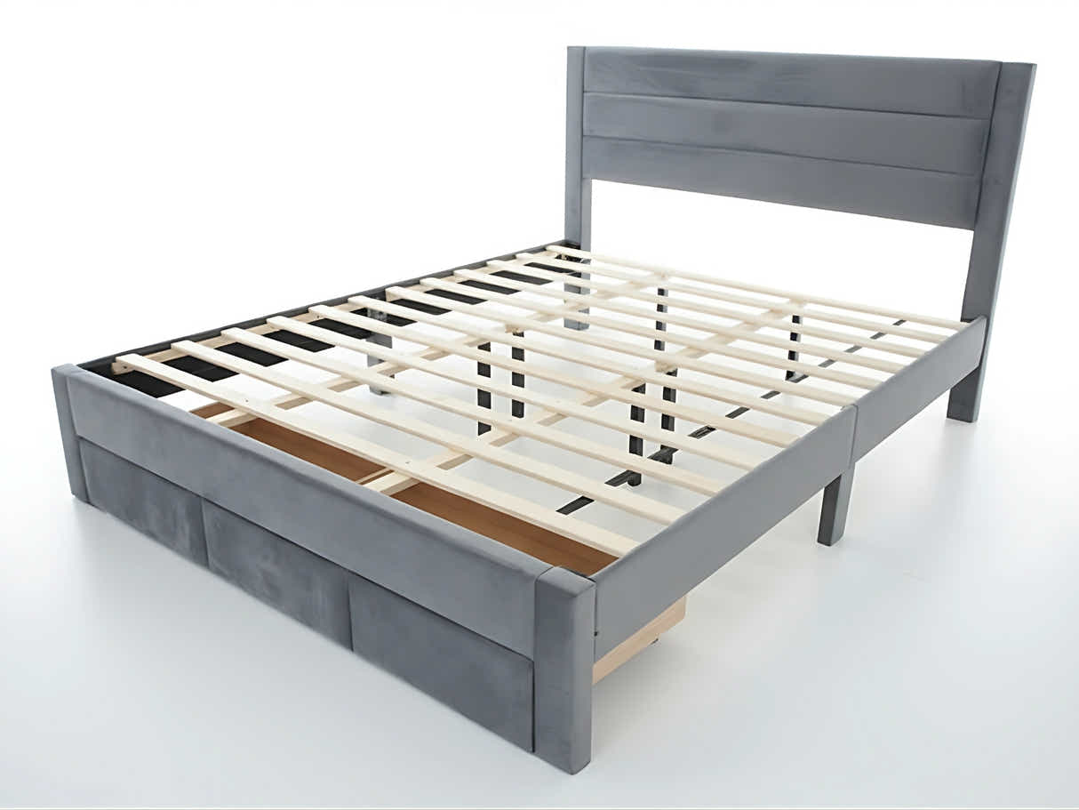 Heloise Bed Frame With Drawer - King