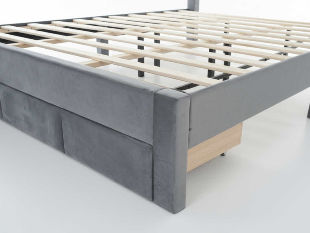 Heloise Bed Frame With Drawer - King