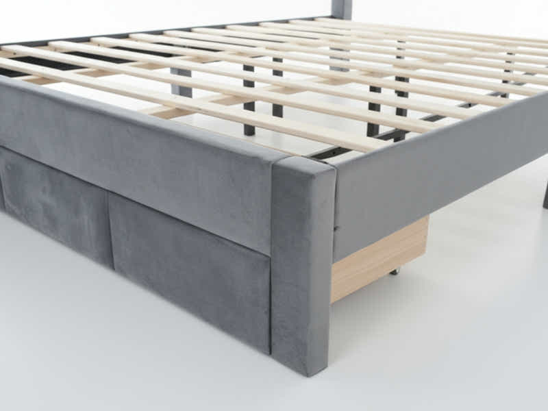 DS Heloise Bed Frame With Drawer - King