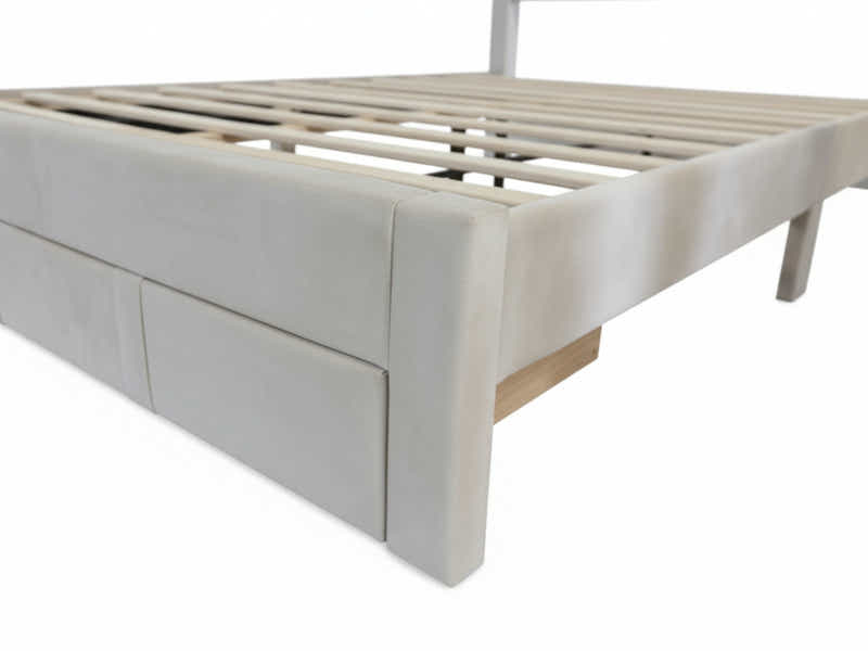 Hernan Bed Frame with Drawer - Queen