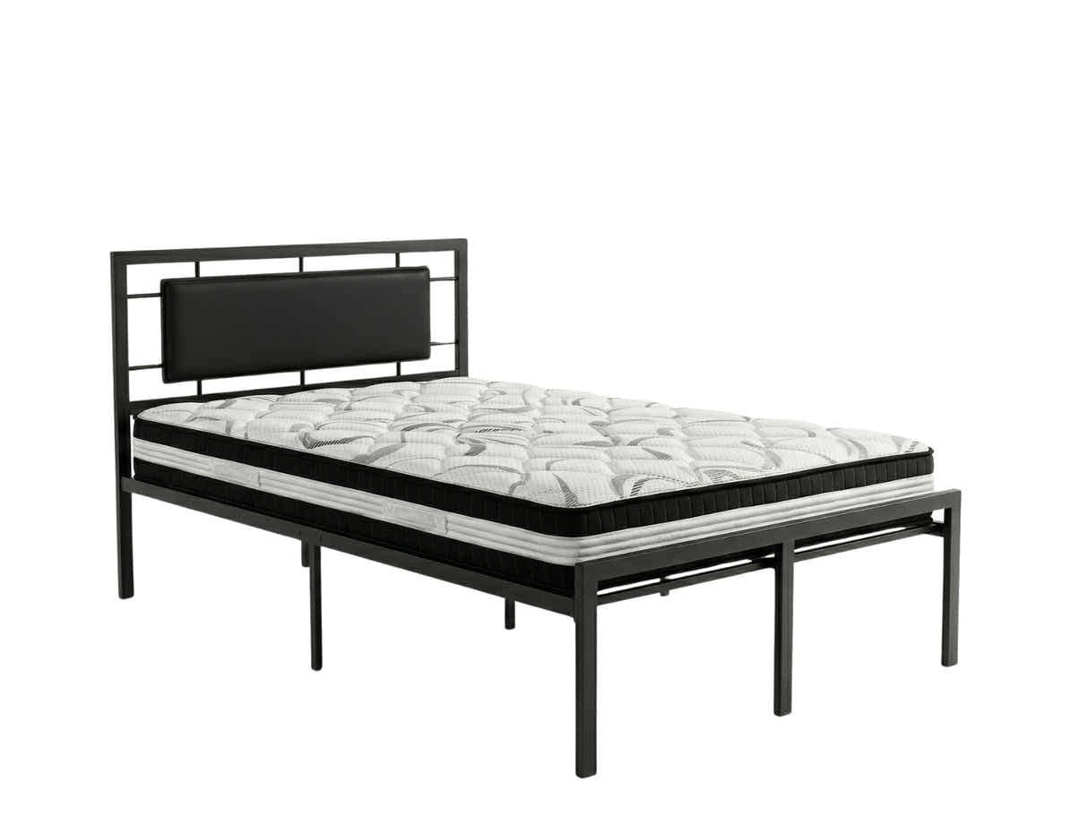 Dakota Metal Bed Frame & L30 Mattress - King Single