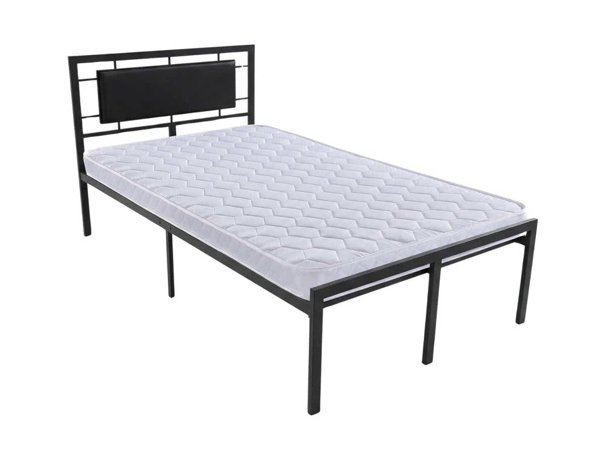 Dakota Metal Bed Frame & Bon15 Mattress - King Single