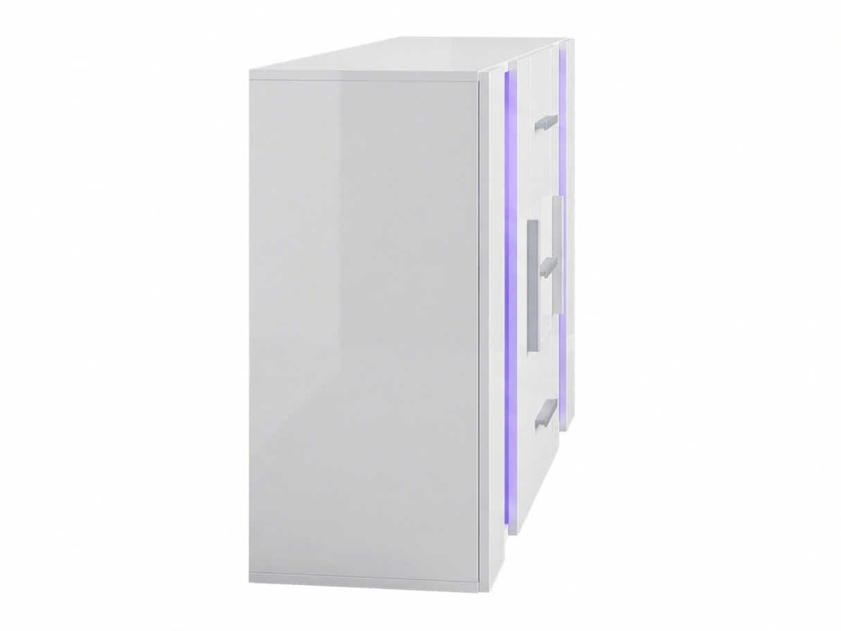 Anshos White Sideboard with LED Light - 135 cm