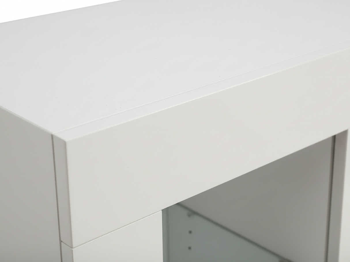 Anshos Side Cabinet with LED Light - White