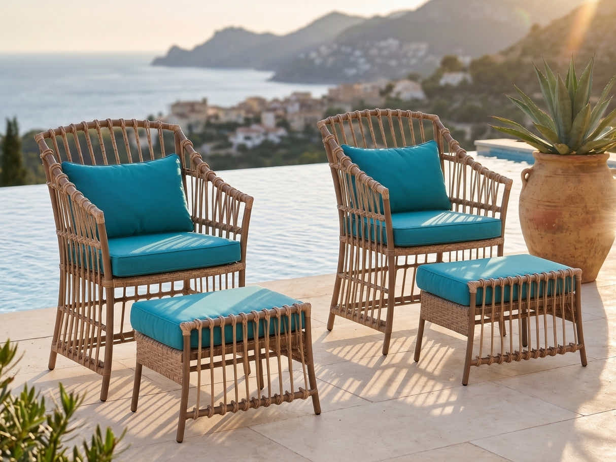 Madalena 4-Piece Patio Set With Stool