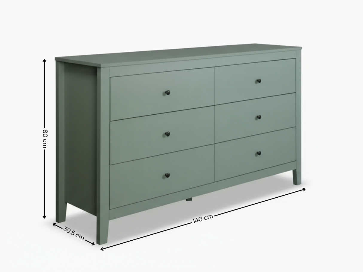 Olivera 6-Drawer Lowboy