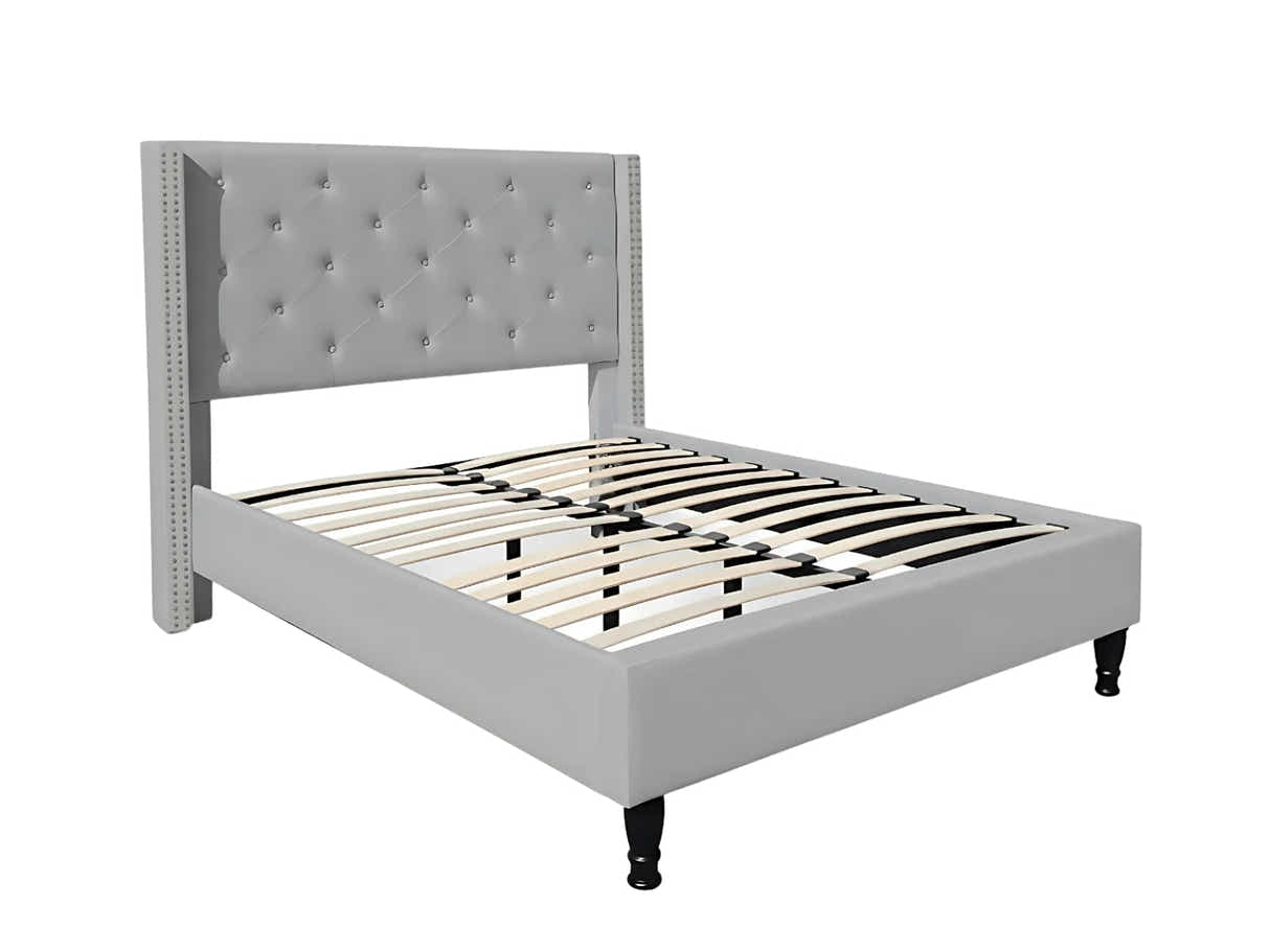 New Lisbeth Bed Frame Grey - Double