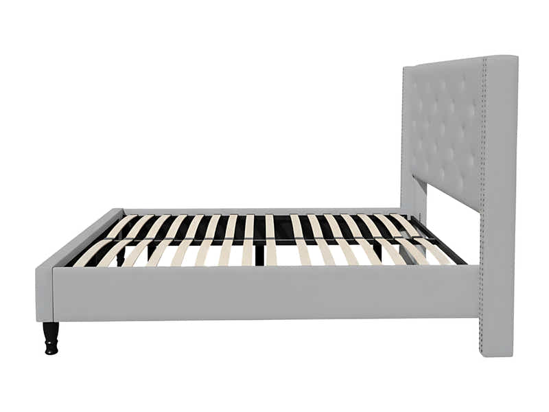 New Lisbeth Bed Frame Grey & G31 Mattress - Double