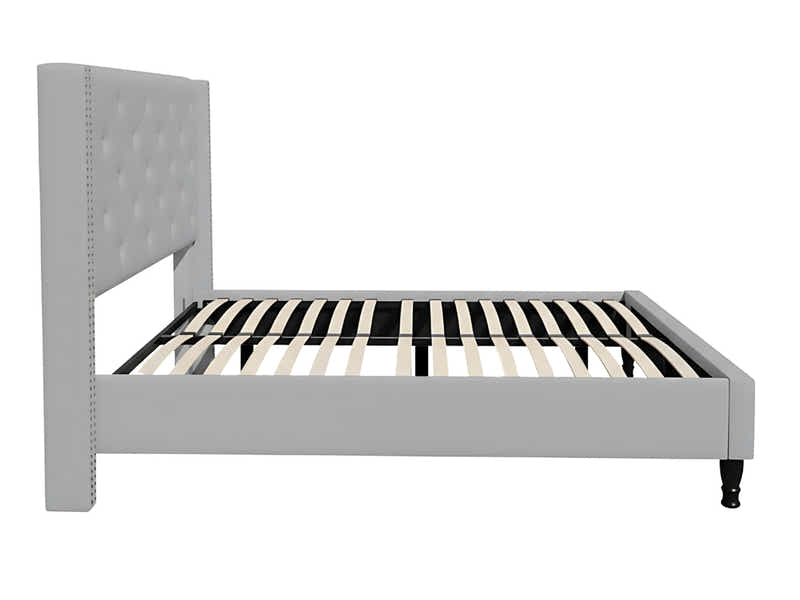 New Lisbeth Bed Frame Grey & G31 Mattress - Double