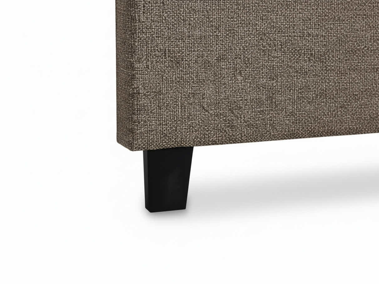 Calwa Linen Headboard Brown - Double