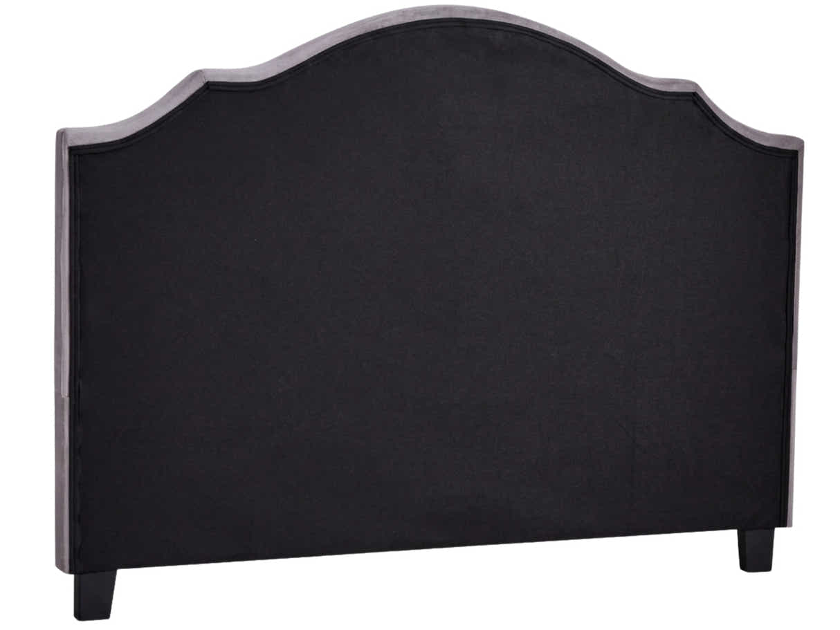 Lavaca Velvet Headboard Light Grey - Queen