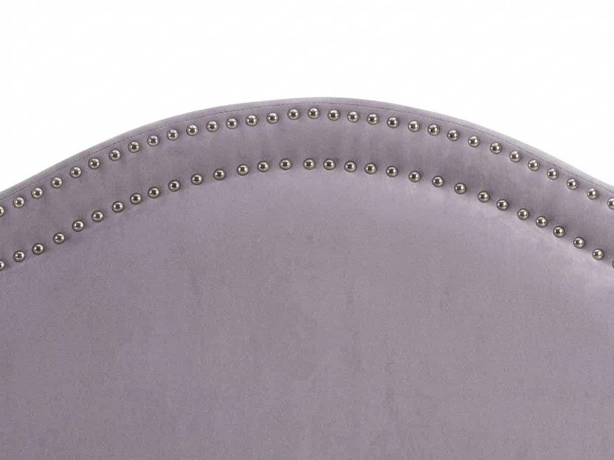 Lavaca Velvet Headboard Light Grey - Queen