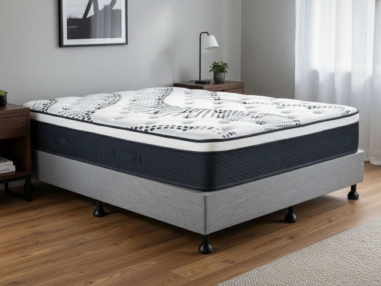 Enkel Bed Base & Euro Top Mattress J32 – Double (Combo)