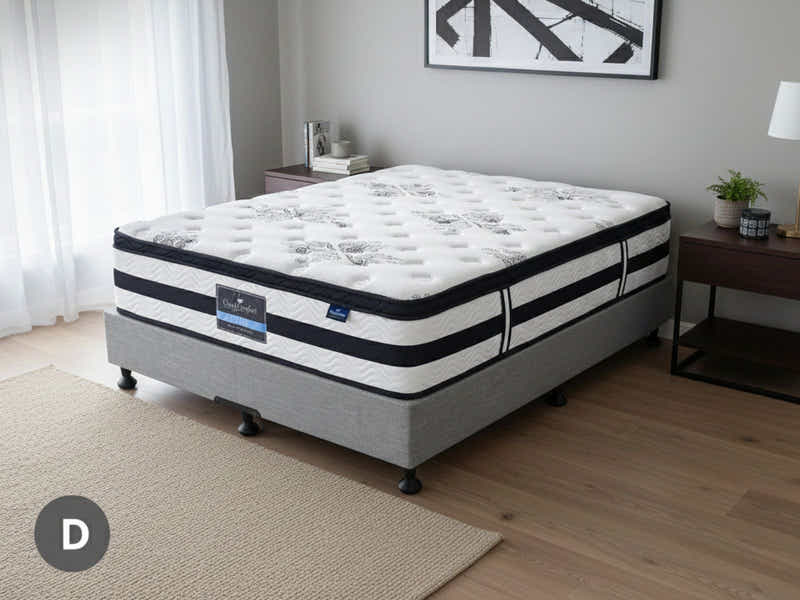 Enkel Bed Base & Euro Top Mattress K34 – Double (Combo)