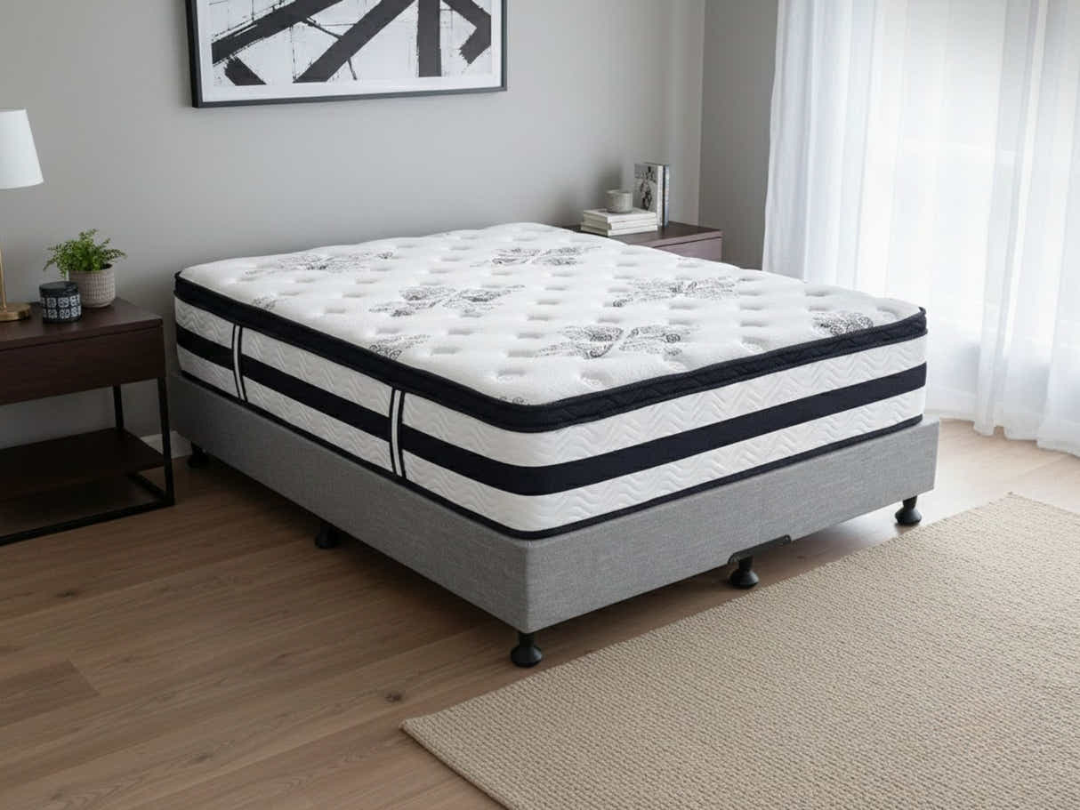 Enkel Bed Base & Euro Top Mattress K34 - Double