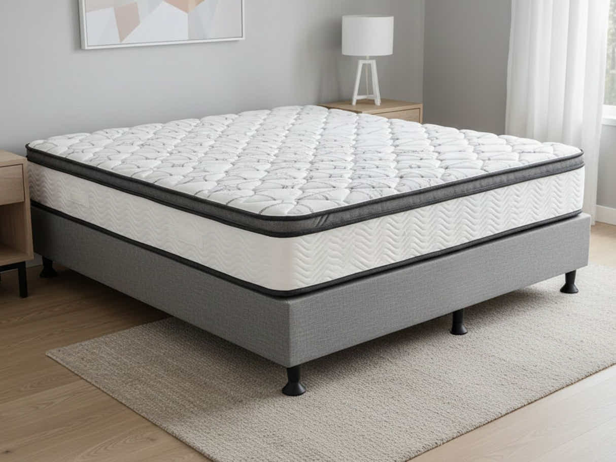 Enkel Bed Base & Euro Top Memory Foam Mattress GEL30 - Double