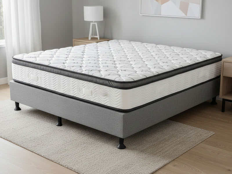 Enkel Bed Base & Euro Top Memory Foam Mattress GEL30 - Double (Combo)