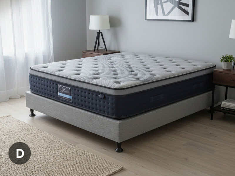 Enkel Bed Base & Euro Top Mattress B34 – Double (Combo)