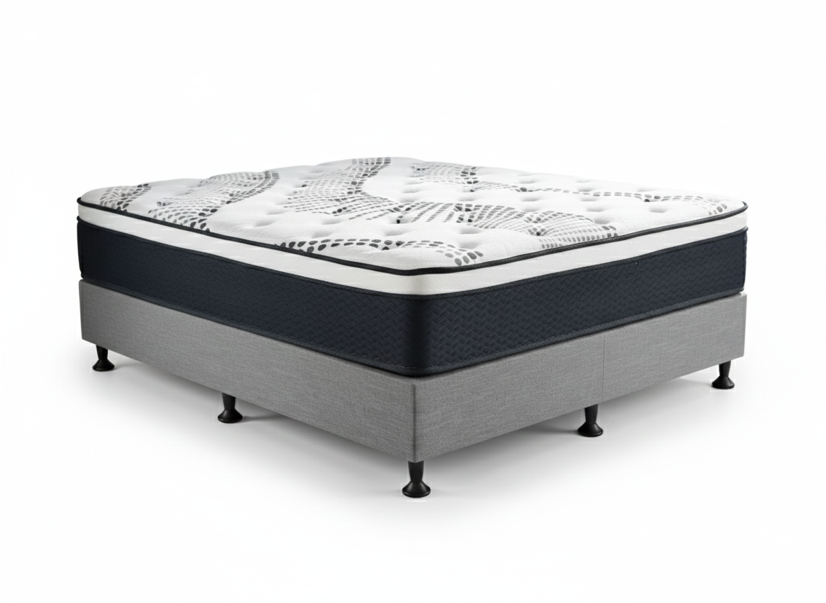 Enkel Bed Base & Euro Top Mattress J32 - Queen