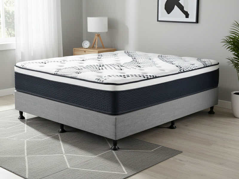 Enkel Bed Base & Euro Top Mattress J32 – Queen (Combo)