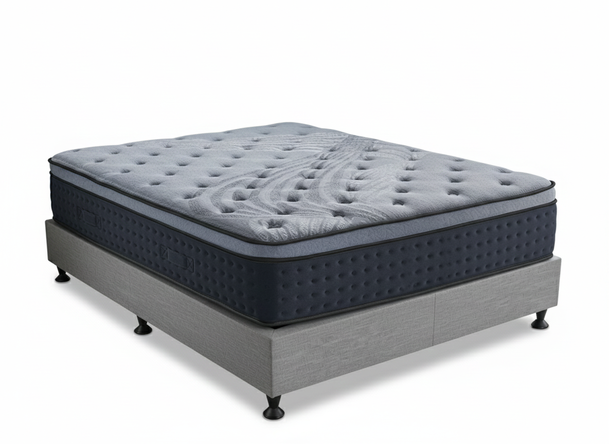 Enkel Bed Base & Euro Top Mattress B34 - Queen