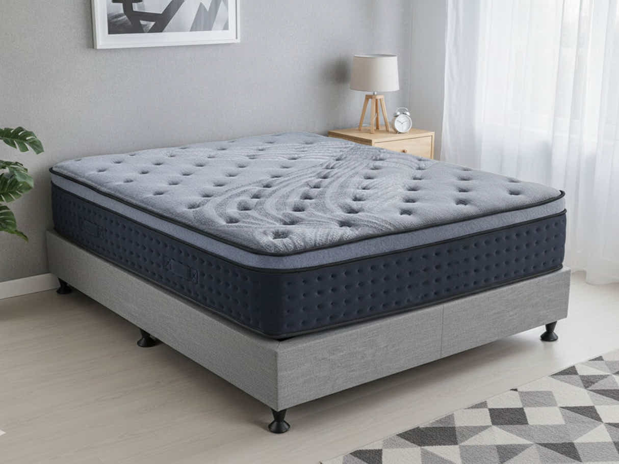 Enkel Bed Base & Euro Top Mattress B34 - Queen