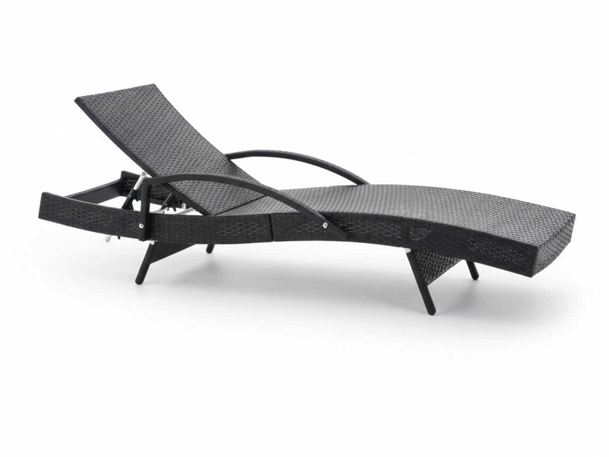 Outdoor Sun Lounger with Armrest