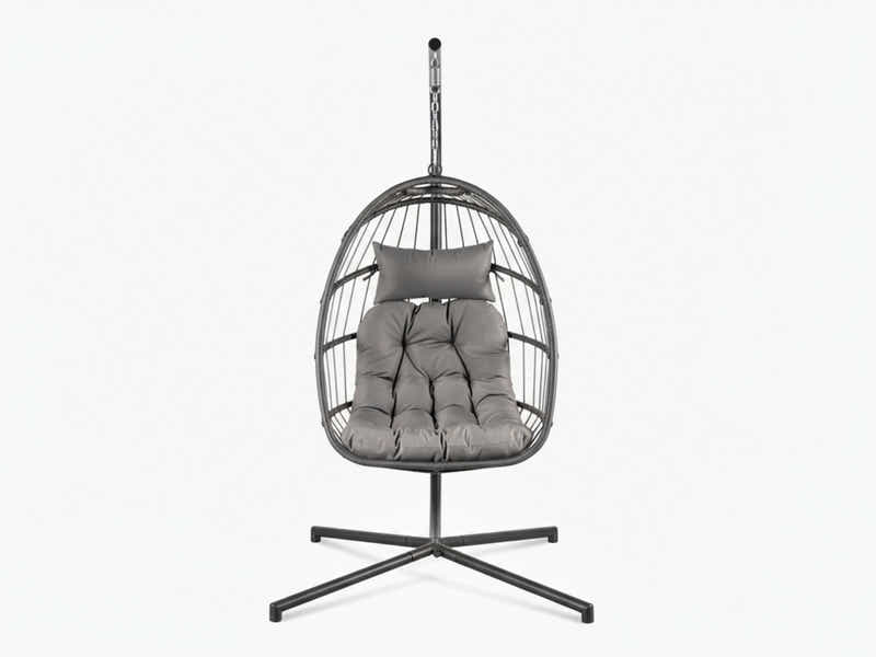Pigato Single Swing Egg Chair - Grey