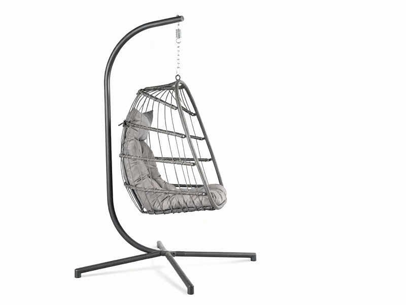 Pigato Single Swing Egg Chair - Grey