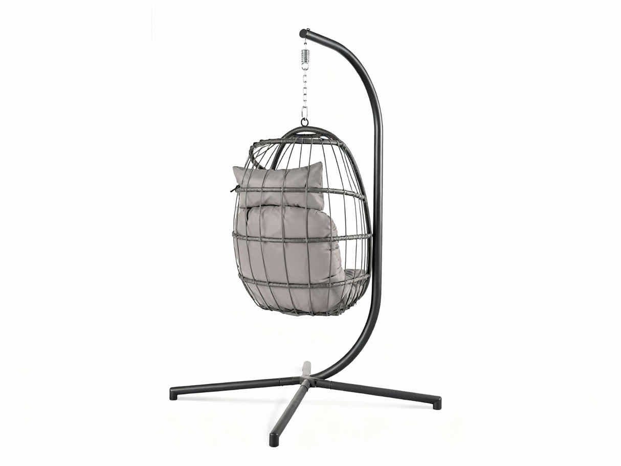 DS Pigato Single Swing Egg Chair - Grey