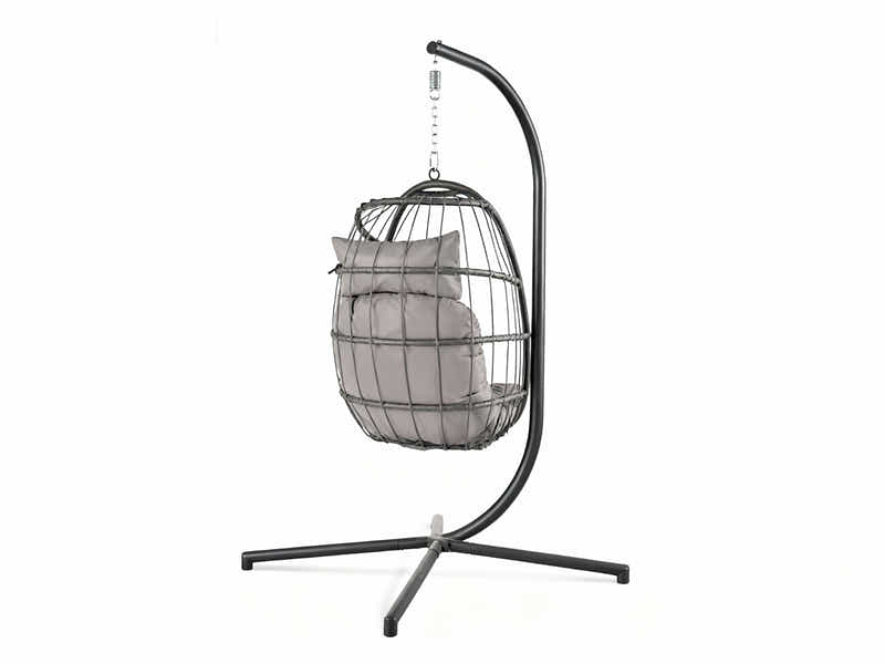 Pigato Single Swing Egg Chair - Grey