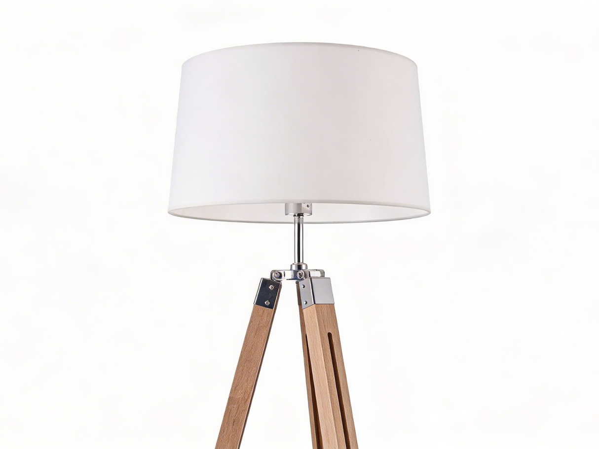 Skugga Tripod Floor Lamp with Cream Shade