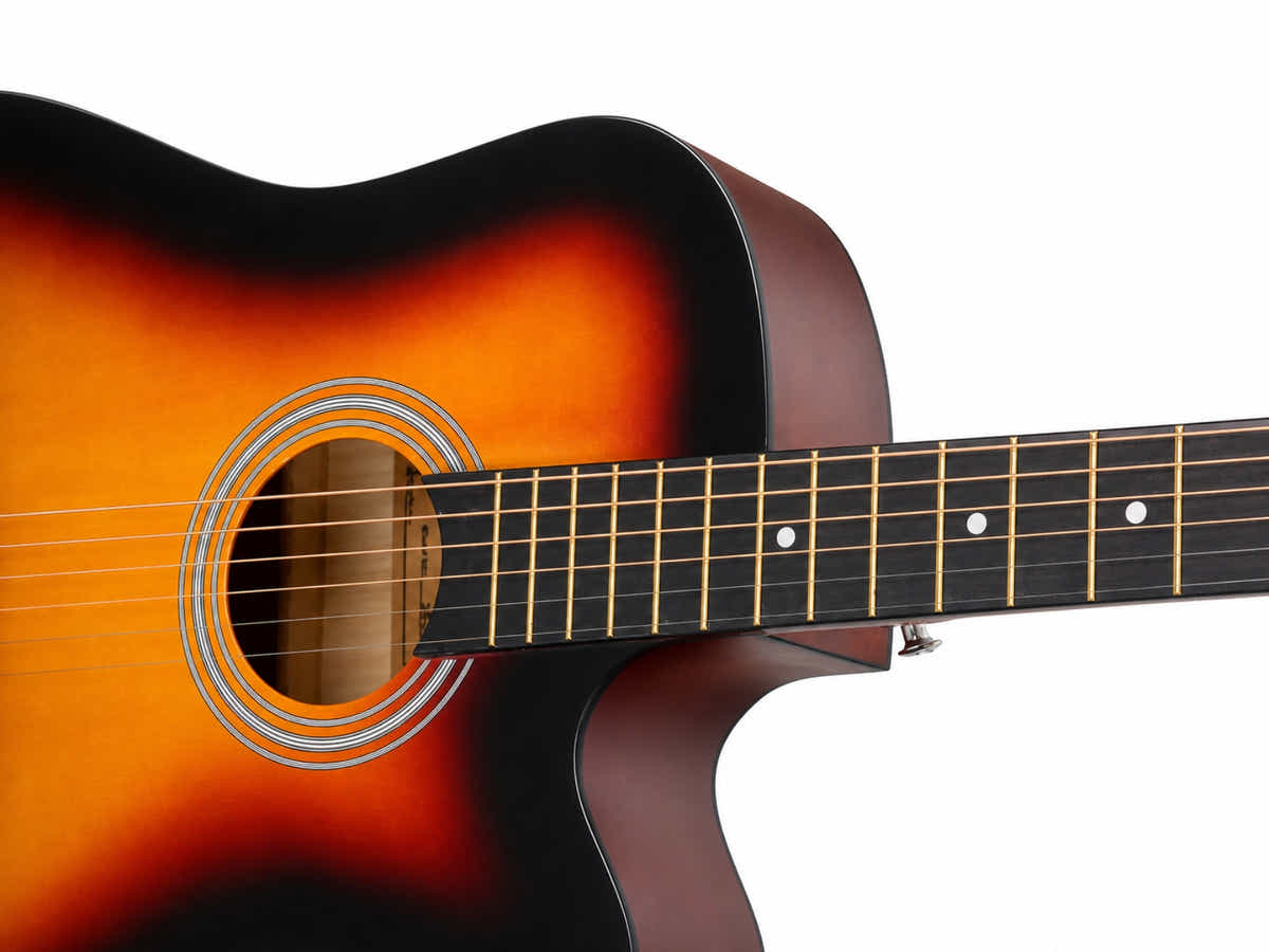 DS 38'' Acoustic Guitar - Orange