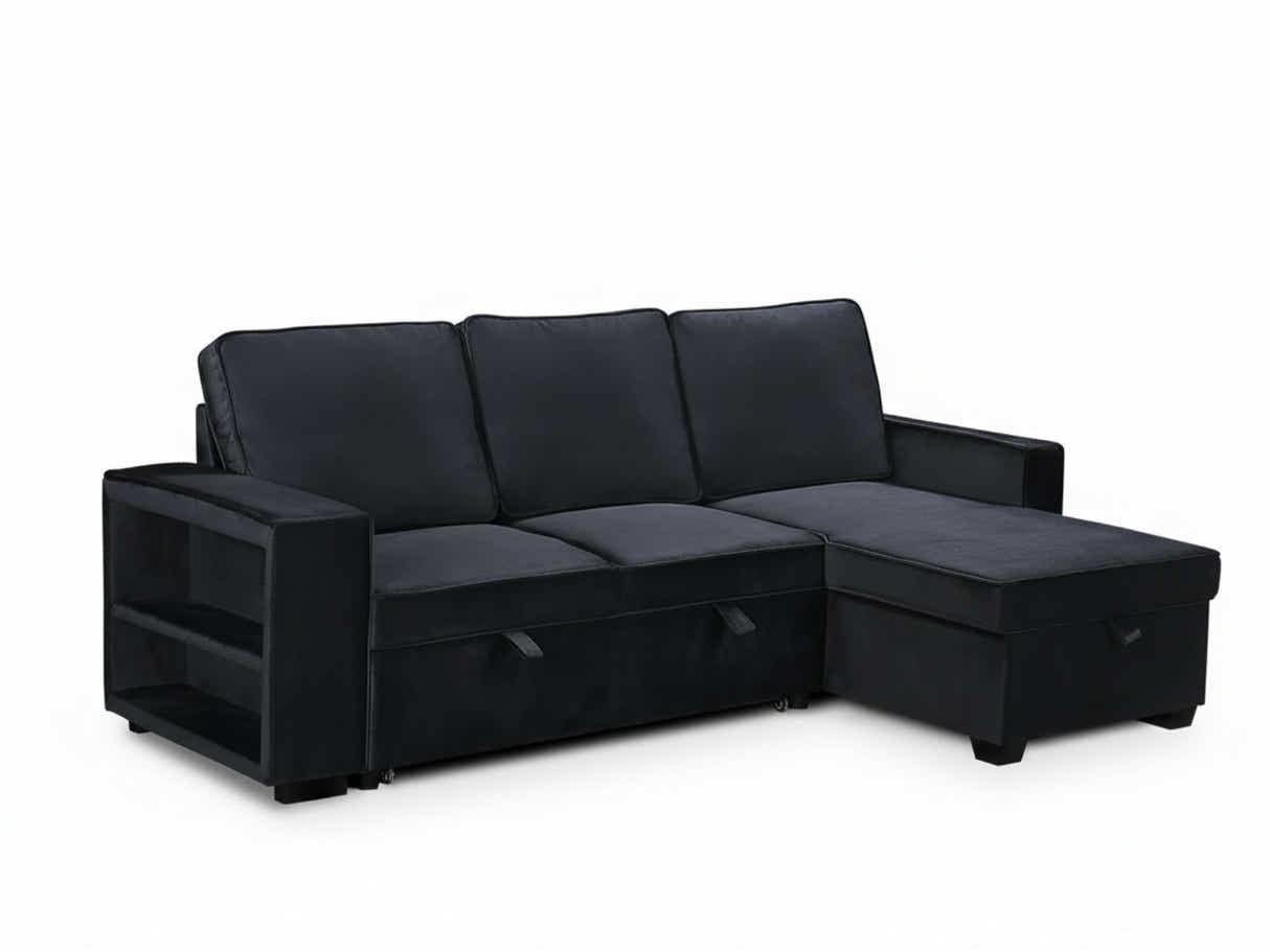 Enkel Pull Out Sofa Bed - Black