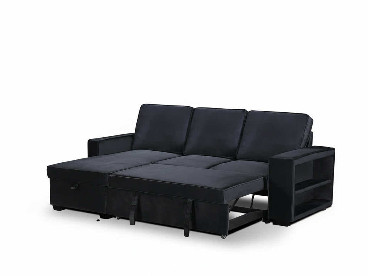 Enkel Pull Out Sofa Bed - Black