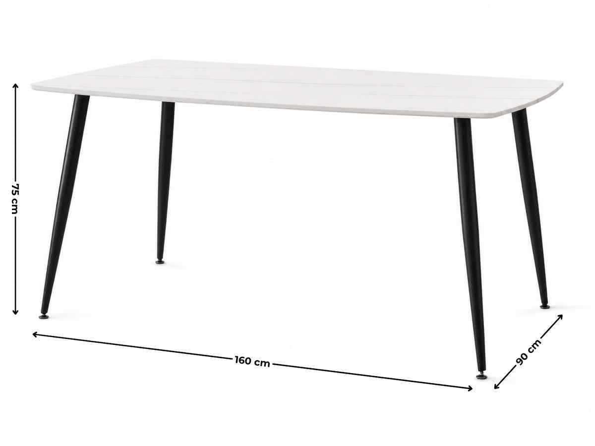 Lavina Dining Table with MDF Top - 160 cm