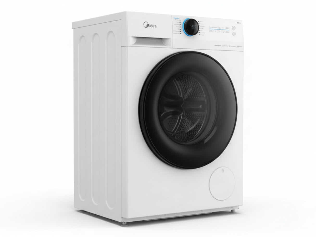 T Midea 9.0KG Steam Wash Front Load Washing Machine With Wi-Fi - White Color