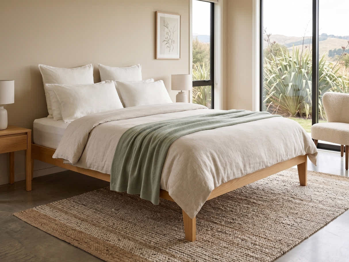 Sovo Bed Frame Oak– King