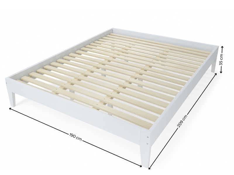 Sovo Bed Frame White – Super King