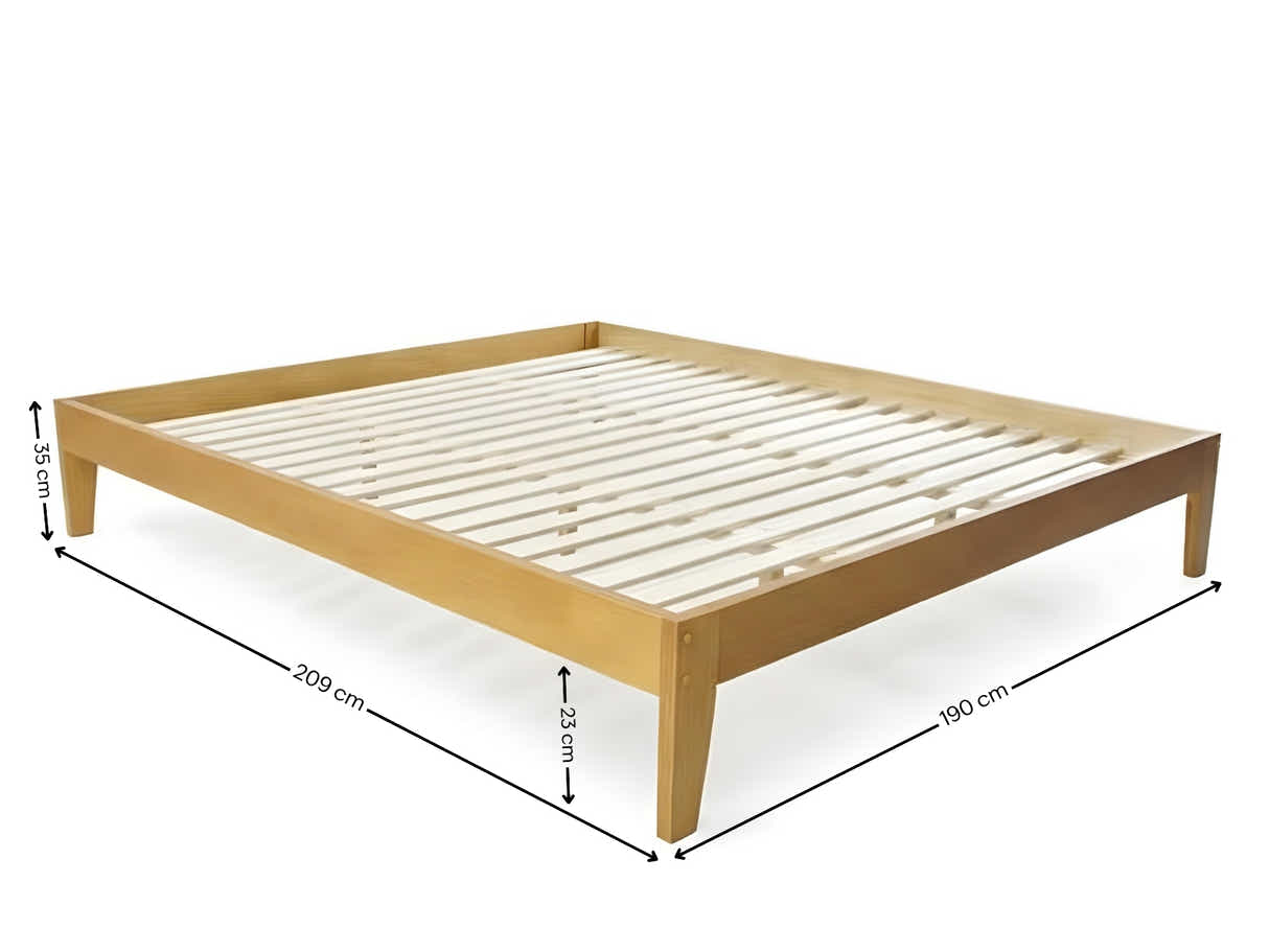 Sovo Bed Frame Oak - Super King